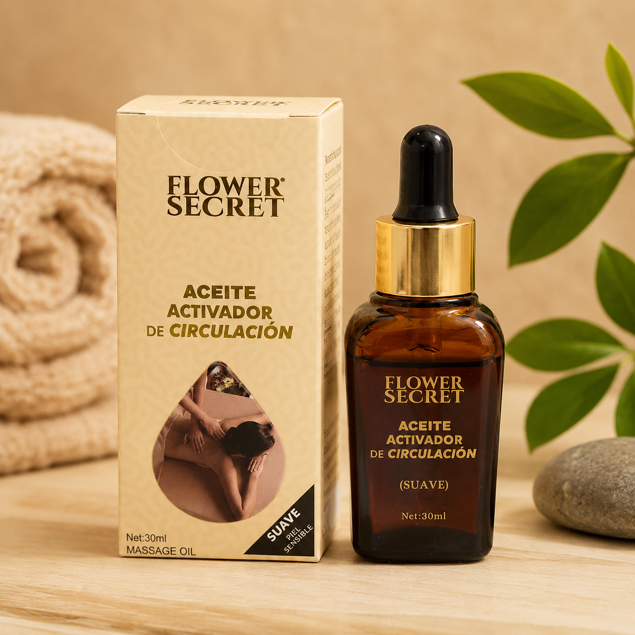 Aceite Masaje Activador De Circulación