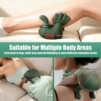 Masajeador De Cuello Con Manos Verde